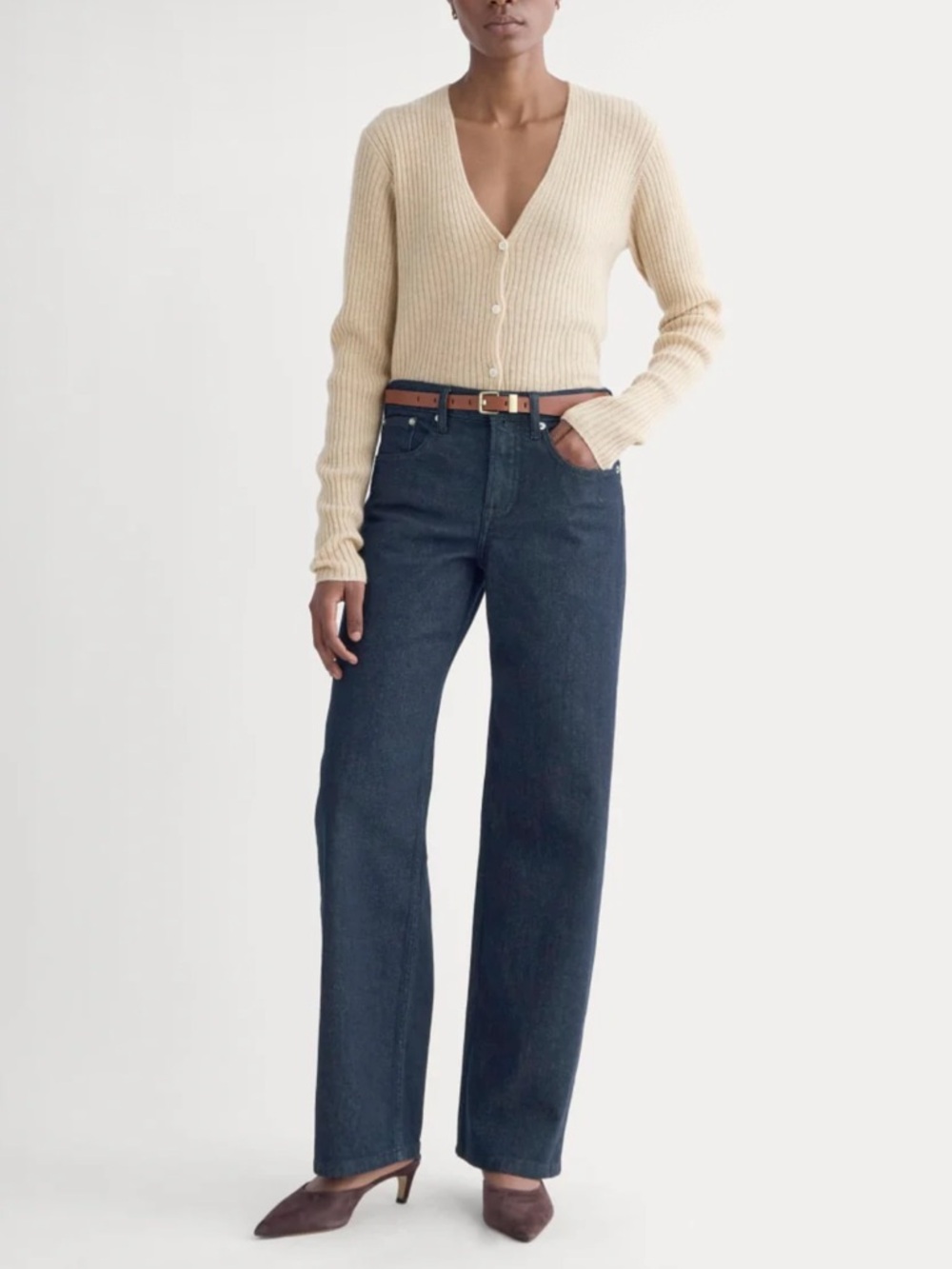 NEW WITH TAGS Everlane The Column Straight Jean Pure Blue 31” Inseam in Size 23
